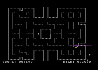 Jawbreaker (Atari 8-bit) screenshot: Always brush between levels.