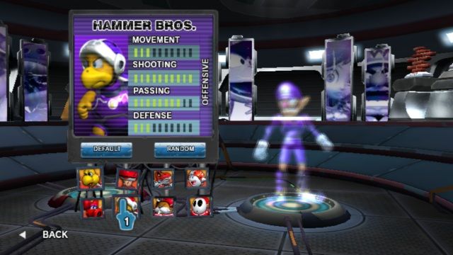 Mario Strikers Charged (Wii) screenshot: And now my team