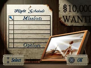 Aces of the Air (PlayStation) screenshot: Main menu