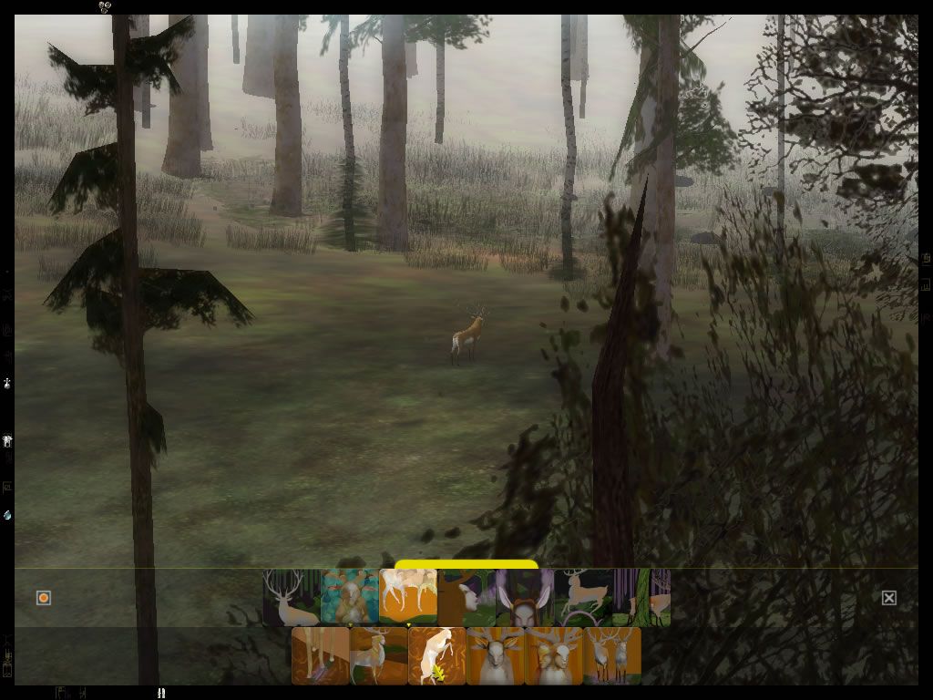 The Endless Forest (Windows) screenshot: In later phases, more actions are available (Phase 3).