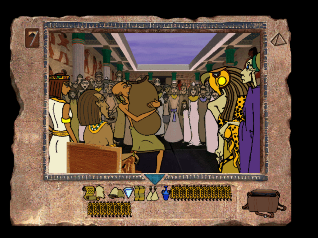 Pyramid: Challenge of the Pharaoh's Dream (Windows) screenshot: The Pharaoh's party