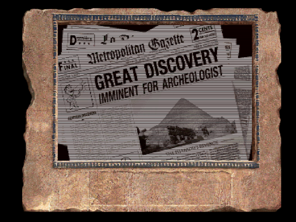 Pyramid: Challenge of the Pharaoh's Dream (Windows) screenshot: Great Discovery!