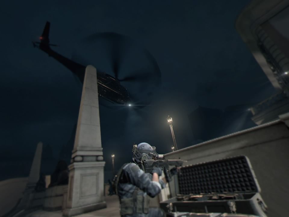 Bravo Team (PlayStation 4) screenshot: Extraction helicopter has come to our rescue