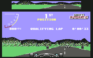 Super Monaco GP (Commodore 64) screenshot: Beginning of qualifying