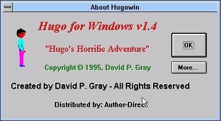 Hugo's House of Horrors (Windows 3.x) screenshot: The shareware release starts with this screen