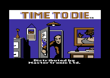 Borrowed Time (Commodore 64) screenshot: Title screen (Mastertronic release)