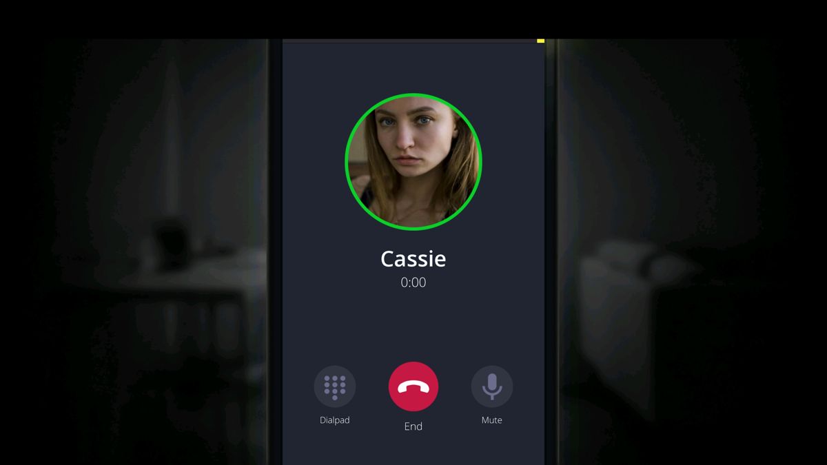 Simulacra (Windows) screenshot: Phone call from Cassie