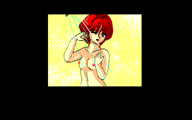 Rance: Hikari o Motomete (PC-88) screenshot: That's... a good way to begin a game :)