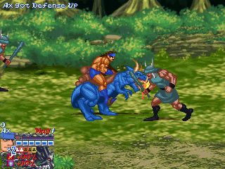 Golden Axe: Myth (Windows) screenshot: On beast