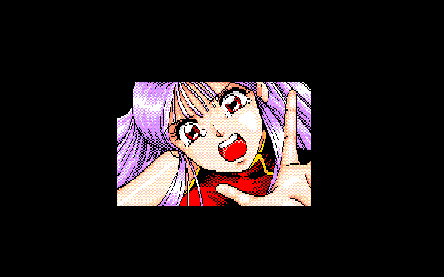 Rance II: Hangyaku no Shōjotachi (PC-88) screenshot: Why so angry, girl in Chinese dress?..