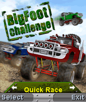 BigFoot Challenge (J2ME) screenshot: Main menu