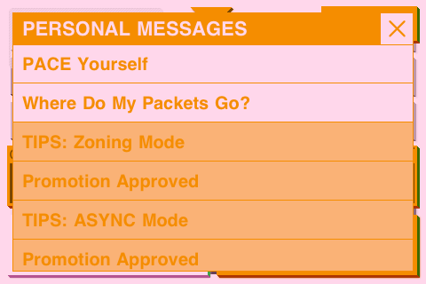 ASYNC Corp. (iPhone) screenshot: Checking your inbox