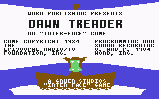 Dawn Treader (Commodore 64) screenshot: Title and credits