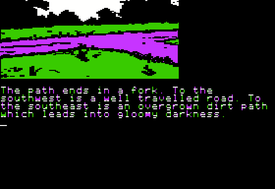 Treasure Island (Apple II) screenshot: Path.