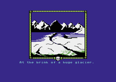 The Fellowship of the Ring (Commodore 64) screenshot: Glacier