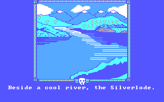 The Fellowship of the Ring (DOS) screenshot: The Silverlode river.