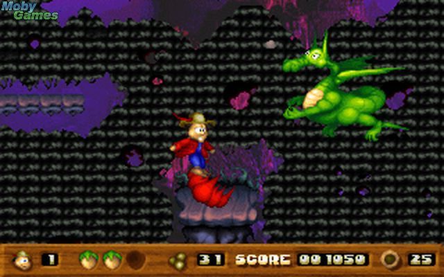 Toffifee: Fantasy Forest (DOS) screenshot: End boss Nr 2: It's hot in here.