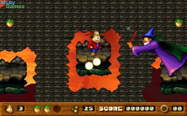 Toffifee: Fantasy Forest (DOS) screenshot: End boss Nr 3, the evil sorcerer.