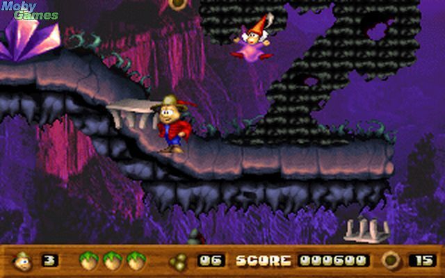 Toffifee: Fantasy Forest (DOS) screenshot: Checkpoint (can be found in every level).