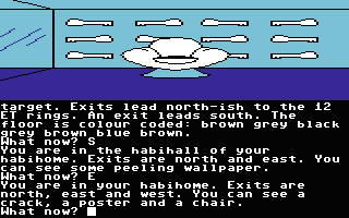 The Worm in Paradise (Commodore 64) screenshot: Home
