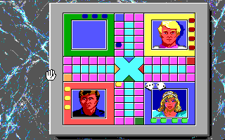 Hoyle: Official Book of Games - Volume 3 (DOS) screenshot: Parcheesi. (16 Color EGA Version)