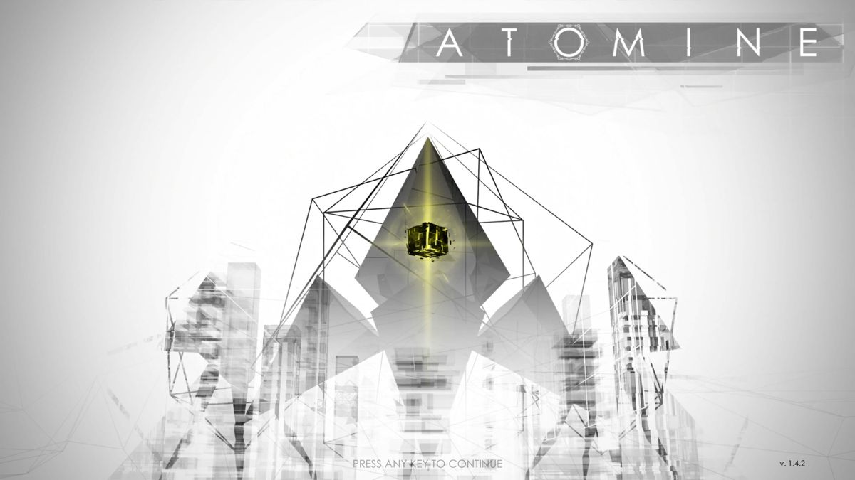 Atomine (Windows) screenshot: Title screen