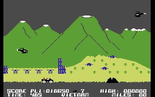Battle Through Time (Commodore 64) screenshot: Vietnam War.