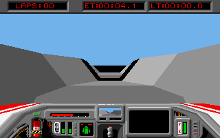 Powerdrome (DOS) screenshot: Go!
