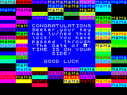 Pimania (ZX Spectrum) screenshot: So is the game about to start now?