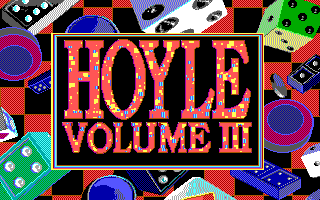 Hoyle: Official Book of Games - Volume 3 (DOS) screenshot: Title Screen (16 Color EGA Version)