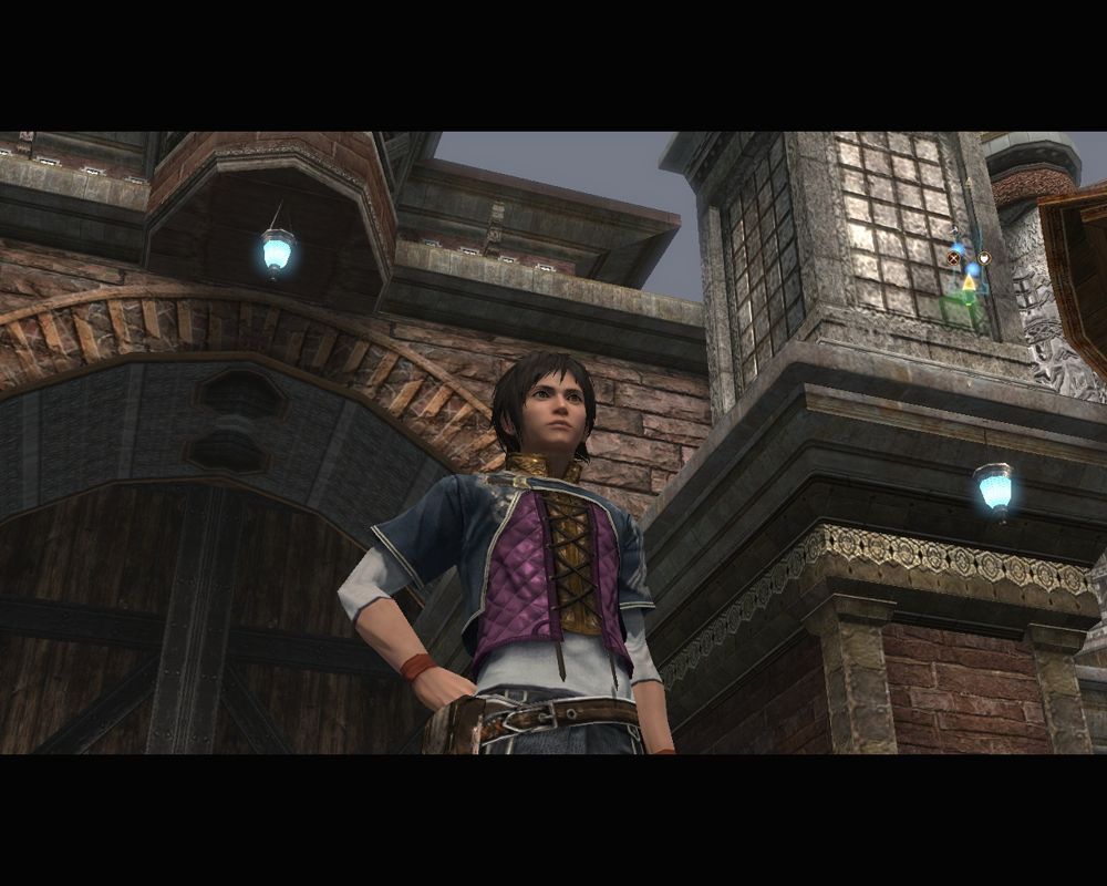 The Last Remnant (Windows) screenshot: Rush Sykes in person