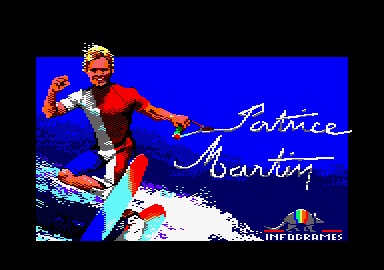 Championship Water-Skiing (Amstrad CPC) screenshot: Loading screen.