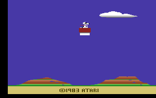 Snoopy and the Red Baron (Atari 2600) screenshot: Title screen
