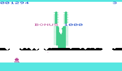 Kaktus (VIC-20) screenshot: Level completed.