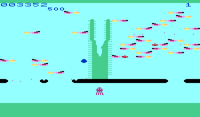 Kaktus (VIC-20) screenshot: The pace increases quickly!