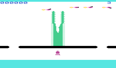 Kaktus (VIC-20) screenshot: Starting a new game.