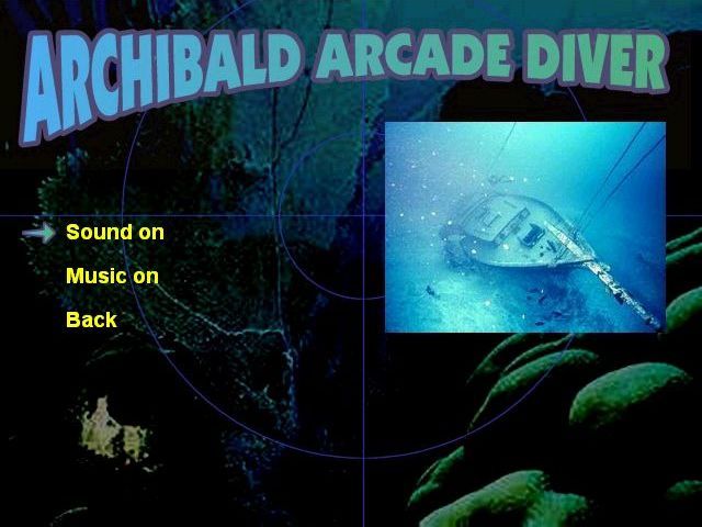 Archibald Arcade Diver (Windows) screenshot: The configuration options are limited