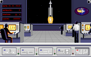 E.S.S. (DOS) screenshot: To the infinite space.