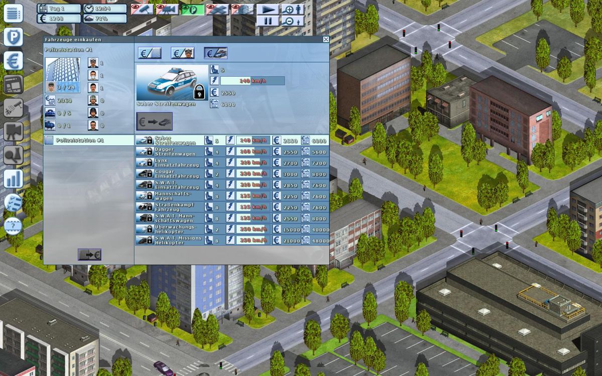 Police Simulator 2: Law and Order (Windows) screenshot: Car shop