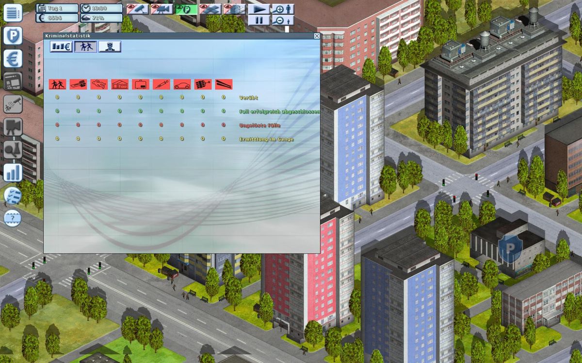 Police Simulator 2: Law and Order (Windows) screenshot: Statistics