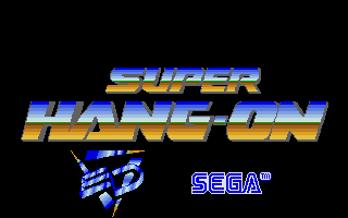 Super Hang-On (Amiga) screenshot: Title screen 1