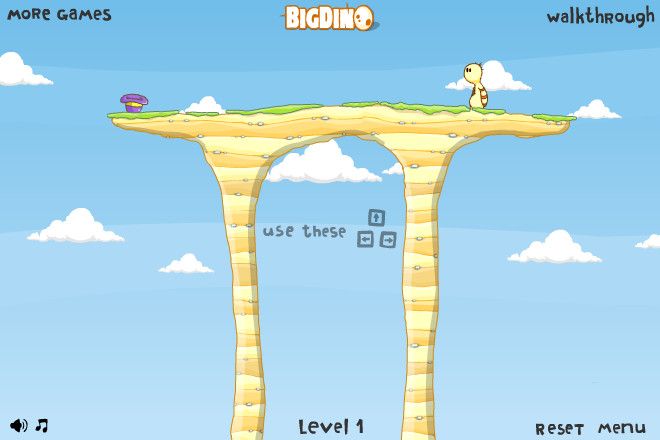 Pursuit of Hat (Browser) screenshot: Starting level 1. Boy, this looks hard. :-/
