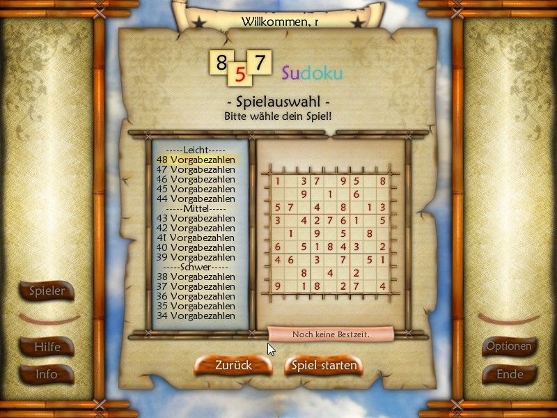 Knifflis Deluxe (Windows) screenshot: Sudoku