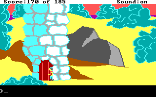 King's Quest II: Romancing the Throne (DOS) screenshot: A tower!