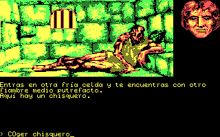 Jabato (DOS) screenshot: First part: Finding the cigar-case (CGA).