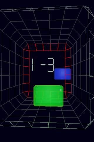 Ping3D (iPhone) screenshot: Another score against computer