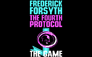 the Fourth Protocol (PC Booter) screenshot: Title screen (CGA with RGB monitor)