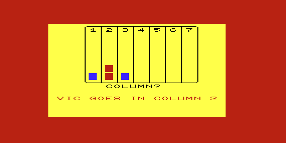 Mind Twisters (VIC-20) screenshot: Four Thought - A game in progress