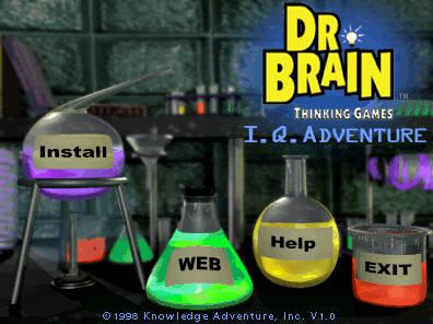 Dr. Brain Thinking Games: IQ Adventure (Windows) screenshot: Title