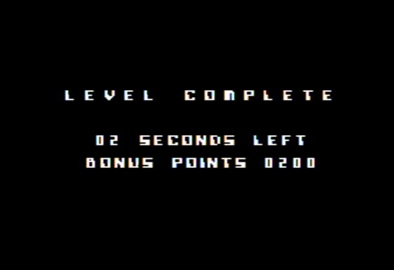 Genius 2: Into the Toy Caves (Apple II) screenshot: Level 1 Complete